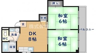 吉本マンションの物件間取画像